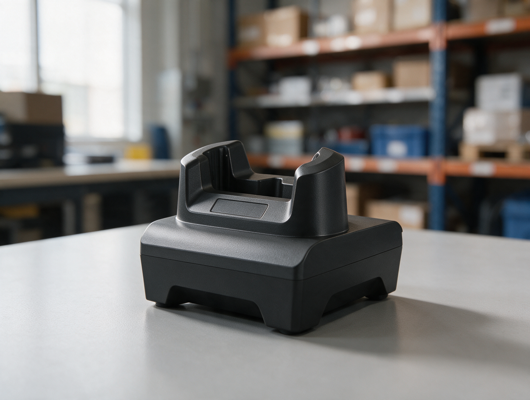 Socle de charge 1 emplacement pour terminal RFID Zebra TC22R sur un poste de travail